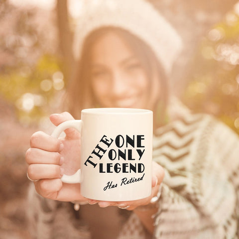KROPSIS The One Only Legend Has Retired Ceramic Coffee Mug White