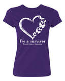 Kropsis I am a Survivor I Breast Cancer Awareness Women's T-Shirt