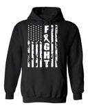 Kropsis Fight Flag Breast Cancer Awareness Hooded Sweatshirt Hoodie